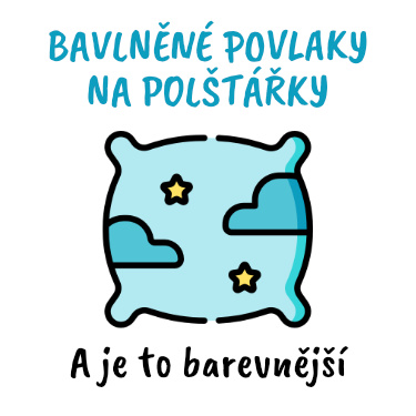Bavlněné povlaky na polštářky