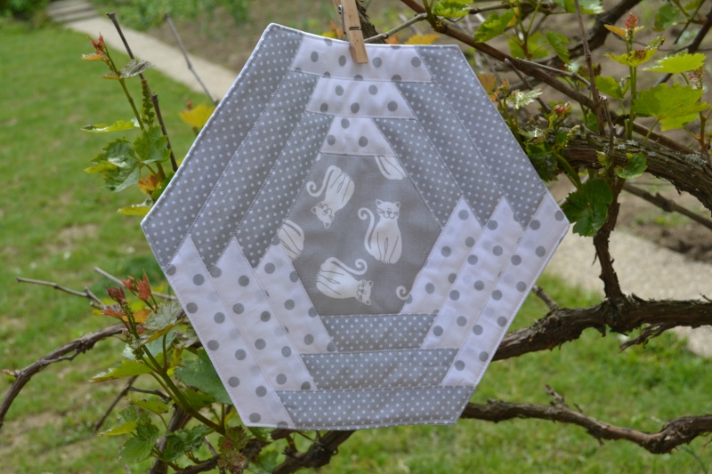 Hexagonová prostírka kočičky